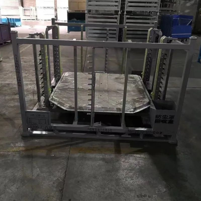 Customized Steel Material Handling Rack Storage Pallet Logistics Trolley Hood Storage Rack Caddy