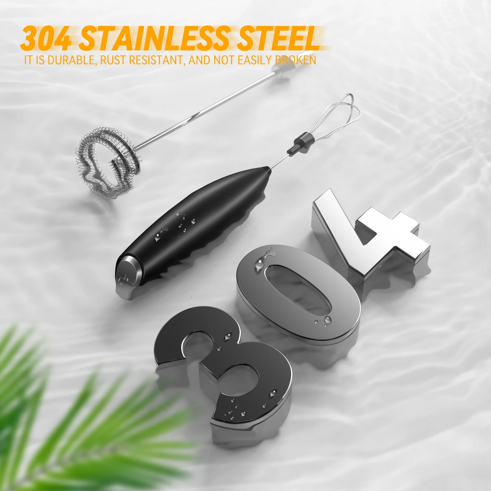 High Quality Hand Foam Maker Manual Handheld Electric Battery Mini Stainless Steel Portable Coffee Machine Whisk Milk Frother