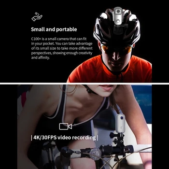 SJCAM C100+ Action Camera Magnetic Body Webcam 4K 60fps 2H Video Recording Slow Motion Time Laspe Vertical Screen Mode detail image