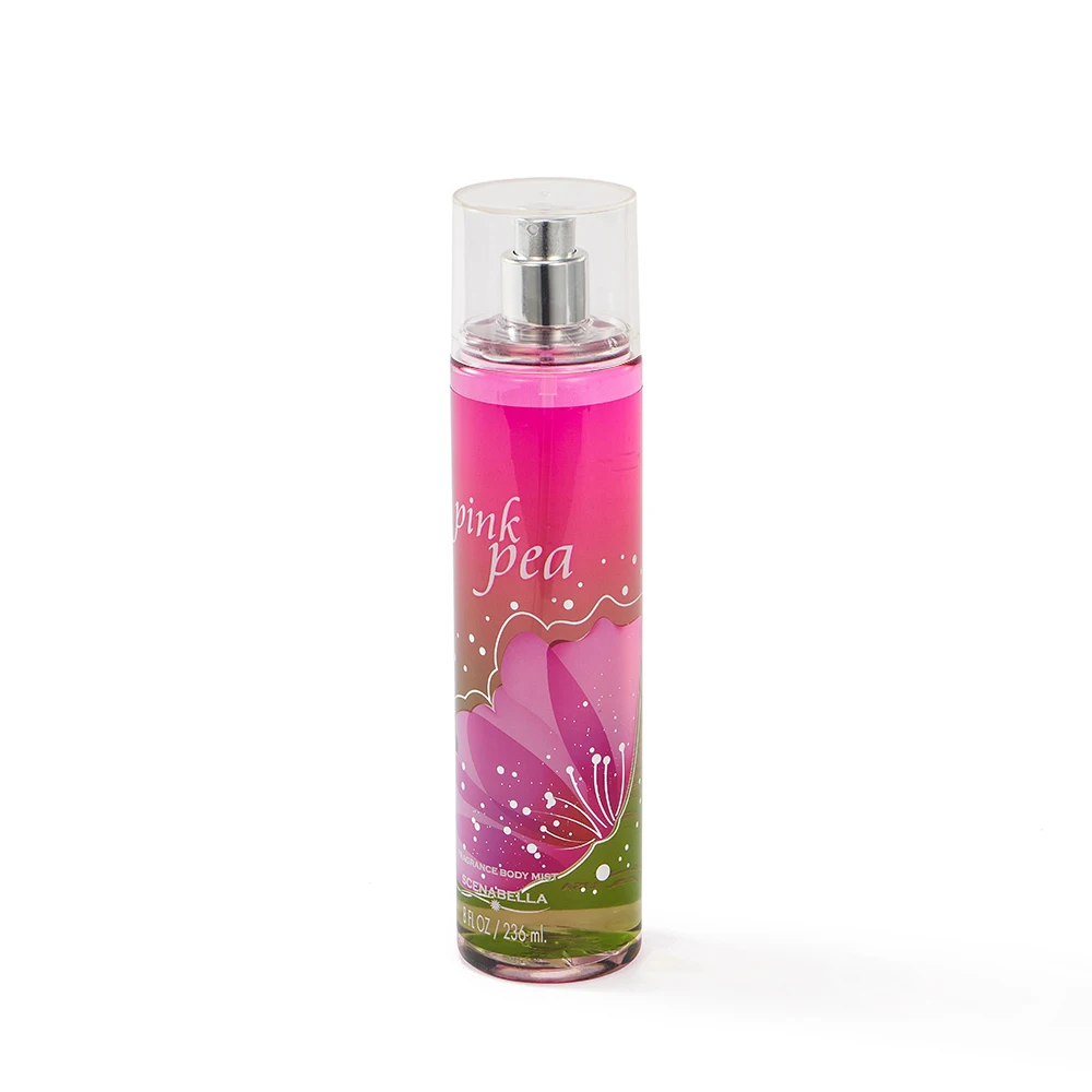 Scenabella 236ml Private Label Parfum Original Manufacturer Body Splash Pink Pea Fragrance Cosmetic Body Splash and Body Mist
