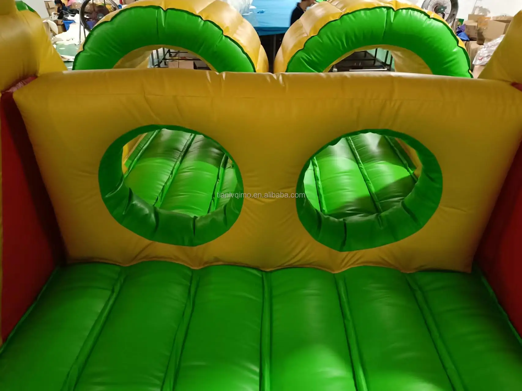 Commercial Outdoor Kids Inflatable Trampoline Combo Inflatable Obstacle ...