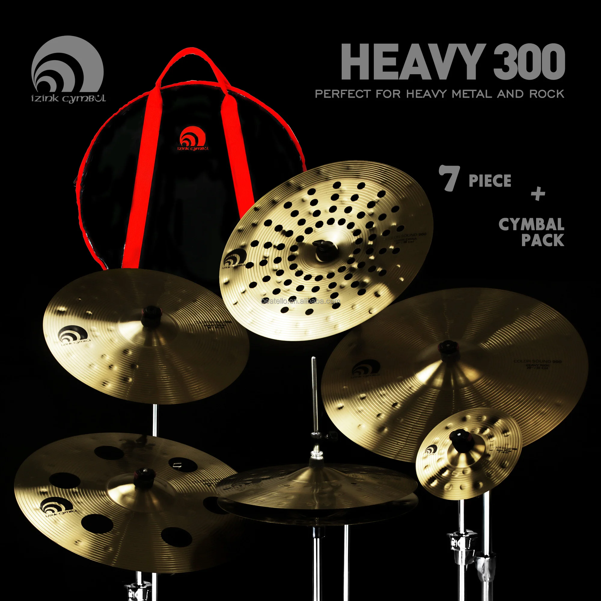 IZNK Cymbals Set 7piece - Professional Handmade Cymbals