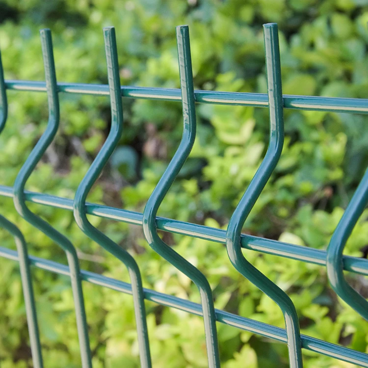 Green PVC Coated 3d v Bending Curved Garden Fence Panel Curved Welded Wire Mesh Fence