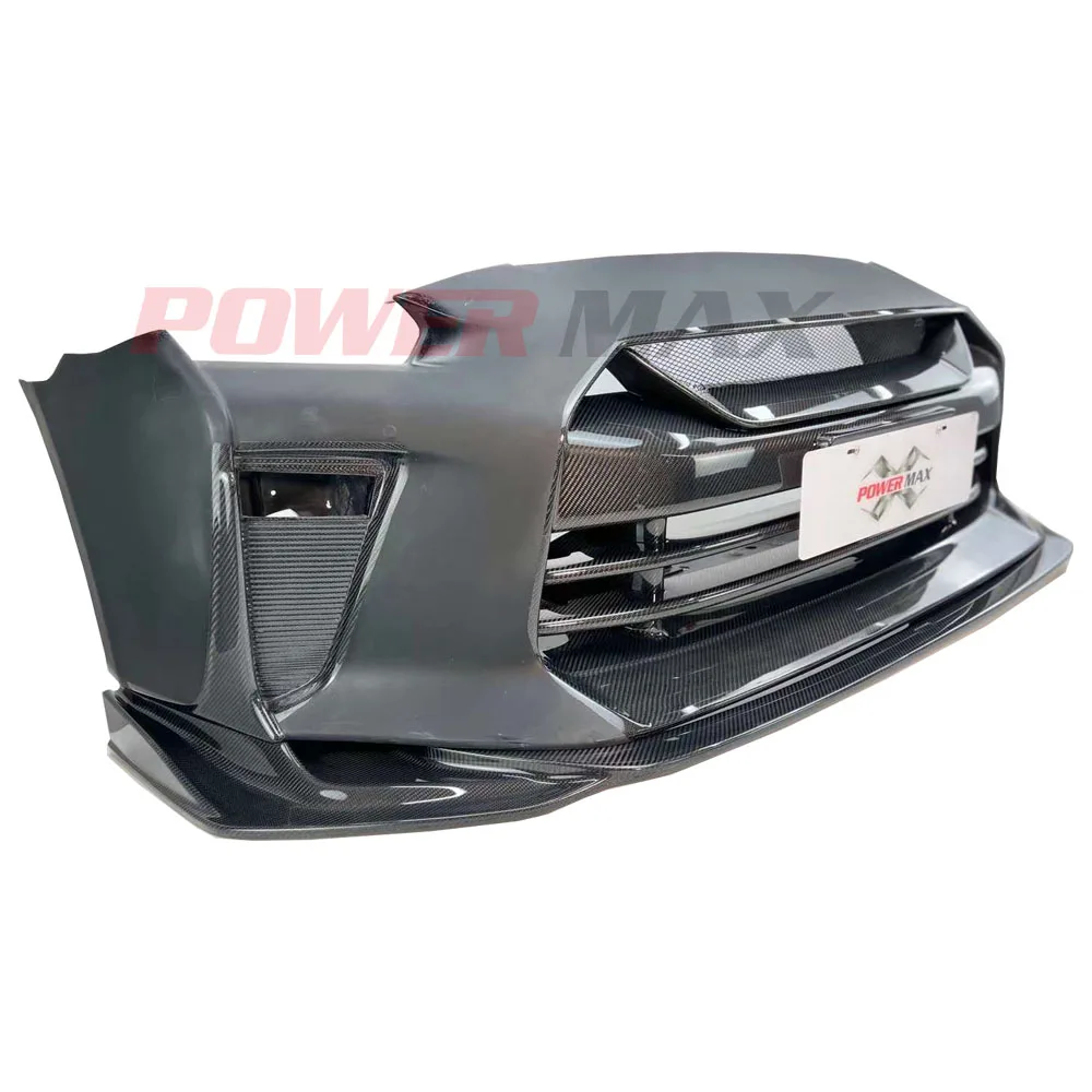 Ts Style Body Kit 20172019 Half Carbon Fiber Car Front Bumper Body Kit