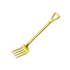 304 Gold-colored spatula and fork