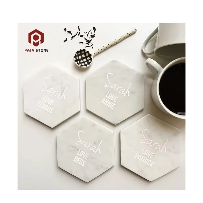 Zavoddan Toptan Satış Qiyməti: Altıbucaqlı Təbii Ağ Marmar Səbətləri və ya Səhnələri, Fərdiləşdirilə Bilən Marmar Dizaynı ilə