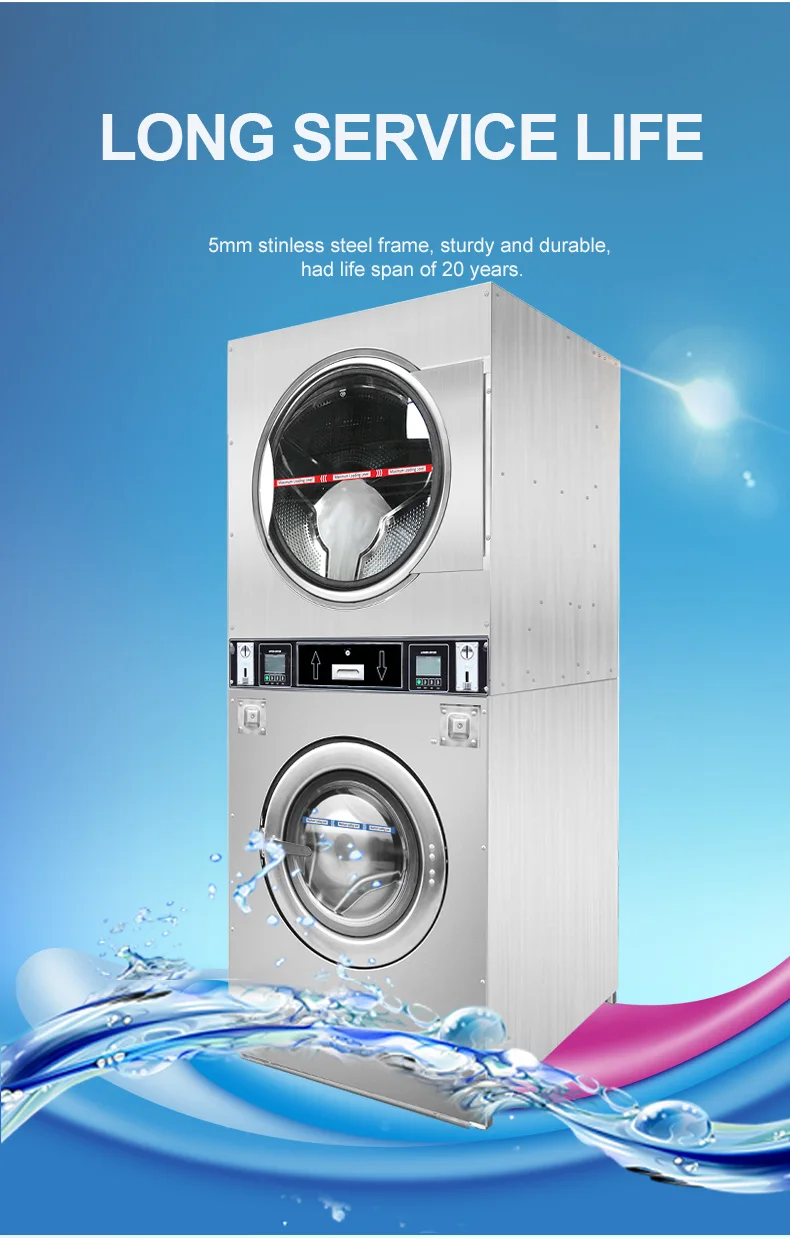 Professional Laundry Machine Commercial Washing Machine And Coin