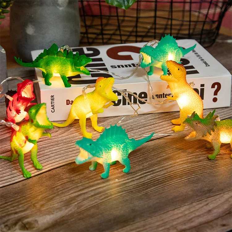 Cadena De Luces De Dinosaurio Para Navidad, Habitación De Dinosaurios Para Niños, Suministros
