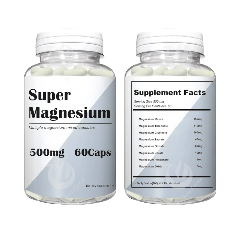 Super Magnesium Supplements Malate Glycinate Taurate Orotate Citrate Threonate Magnesium