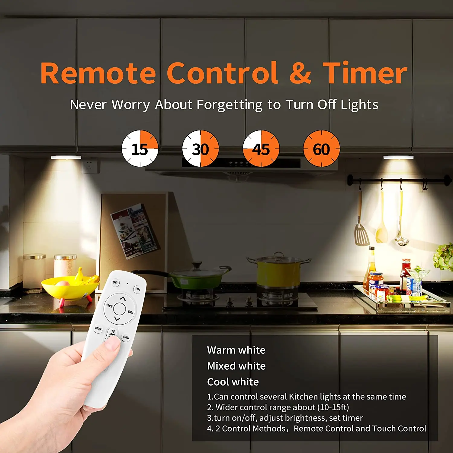 20LED Remote Control Touch Motion Sensor Night Light Closet Lights Rechargeable Dimmable Under Counter Kitchen  Stairs Lighting manufacture