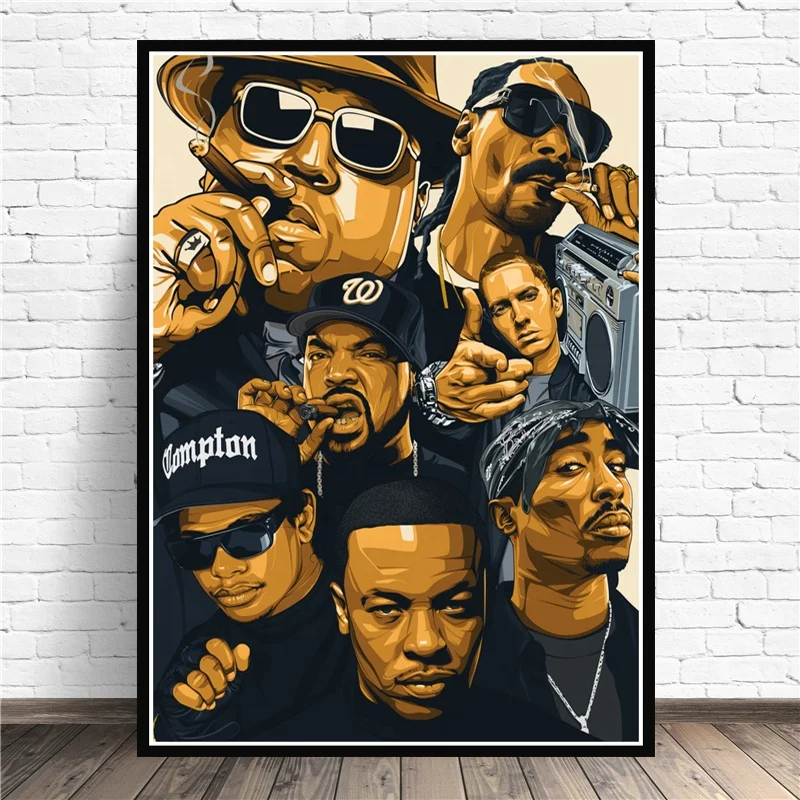 ヒップホップ 2PAC レジェンドスター ポスターとプリント ラッパー