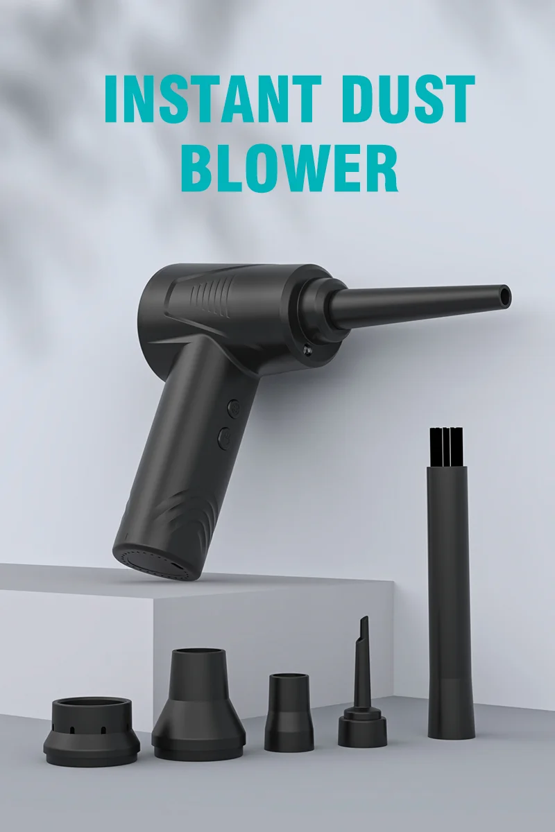 Air Duster 3gears Computer Air Blower Keyboard Portable Rechargeable