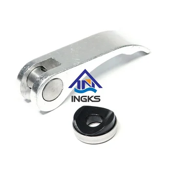 White Aluminum Alloy Adjustable Eccentrical Cam Lever Clamp Handle Quick Release Clamping Lever