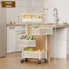 Rotating gap-filling trolley-three-layer milk white
