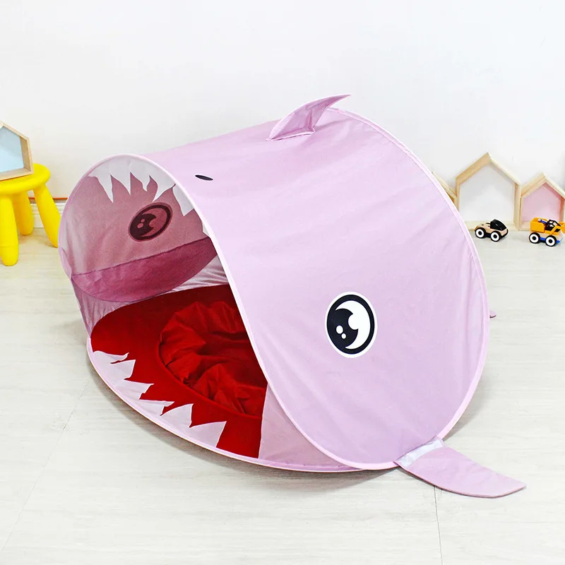 Children‘s Beach Tent Baby Beach Shade Speed Open Folding Outdoor Dollhouse Baby Castle Shark Tent