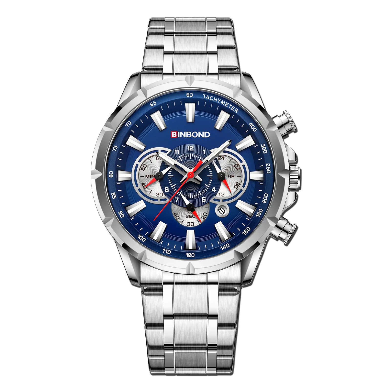 BINBOND B6395 Luxury Multifunctional Quartz Watch for Men