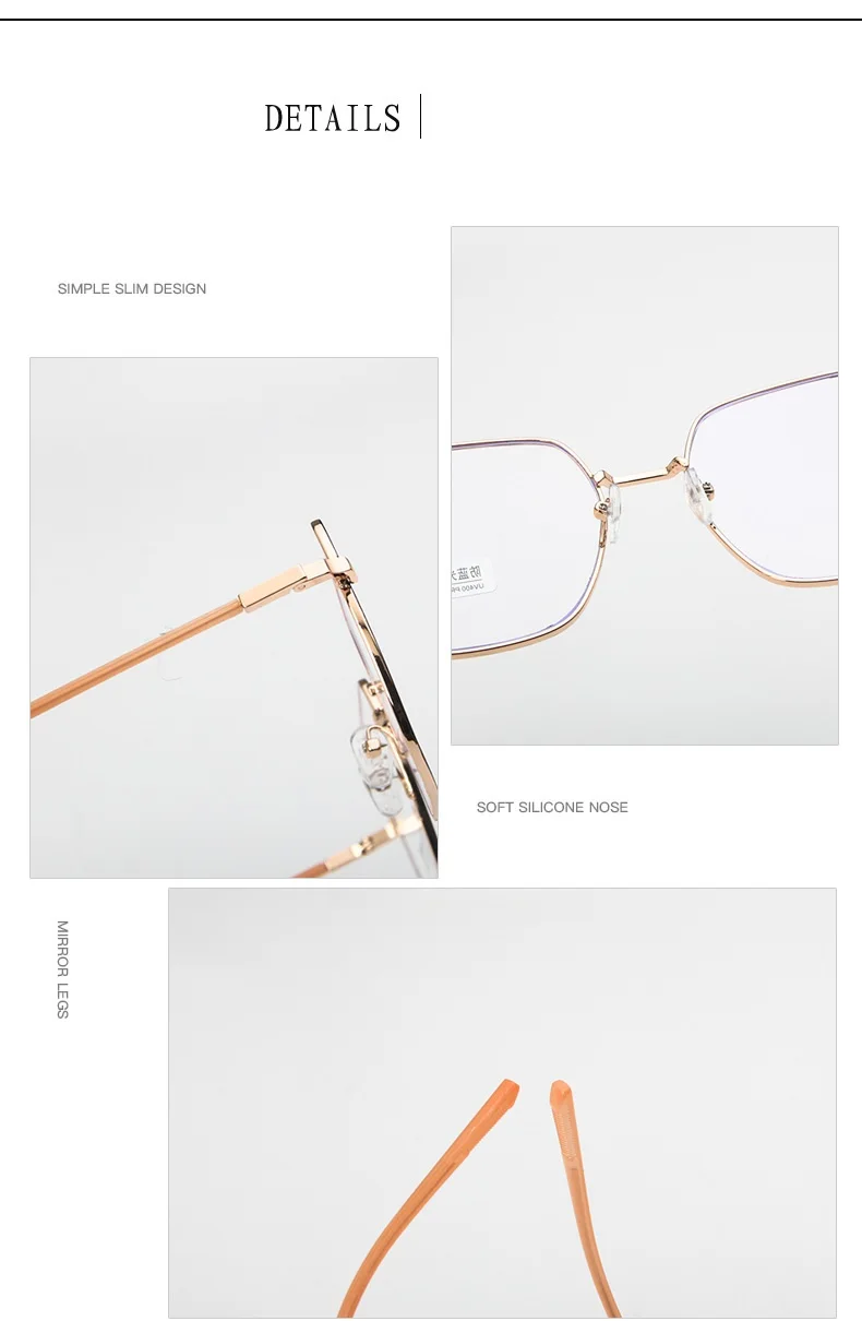 Hot Sale Metal Cheap Blue Ray Glasses Anti Blue Light Filter Optical