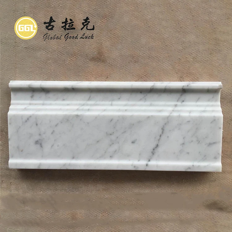 12'' Baseboard Trim Natural Marble Molding Honed/Polished Kitchen Bathroom Wall Floor Skirting Line factory