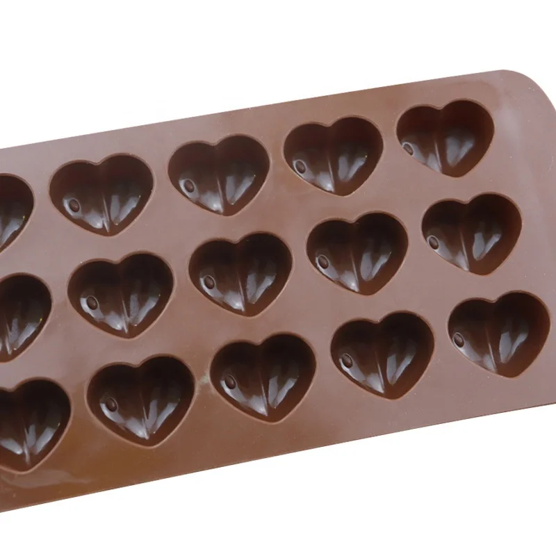 Buy Wholesale China Lfgb Approved 15-cavity Dimpled Heart Shape Chocolate  Mold, Silicone Candy Mold Candy Mould & Candy Mold at USD 0.85