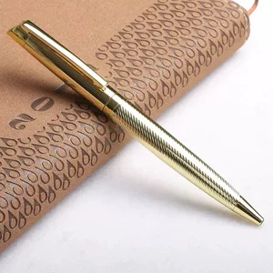 Premium Business Gift Writing Pen High Quality Luxury Gold/Silver Metal Ball Pen with Custom Logo