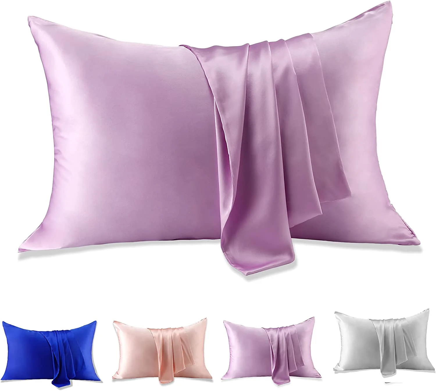 Hot Sale Luxury Satin Silk Pillowcase Pillow Cover Customizable Color