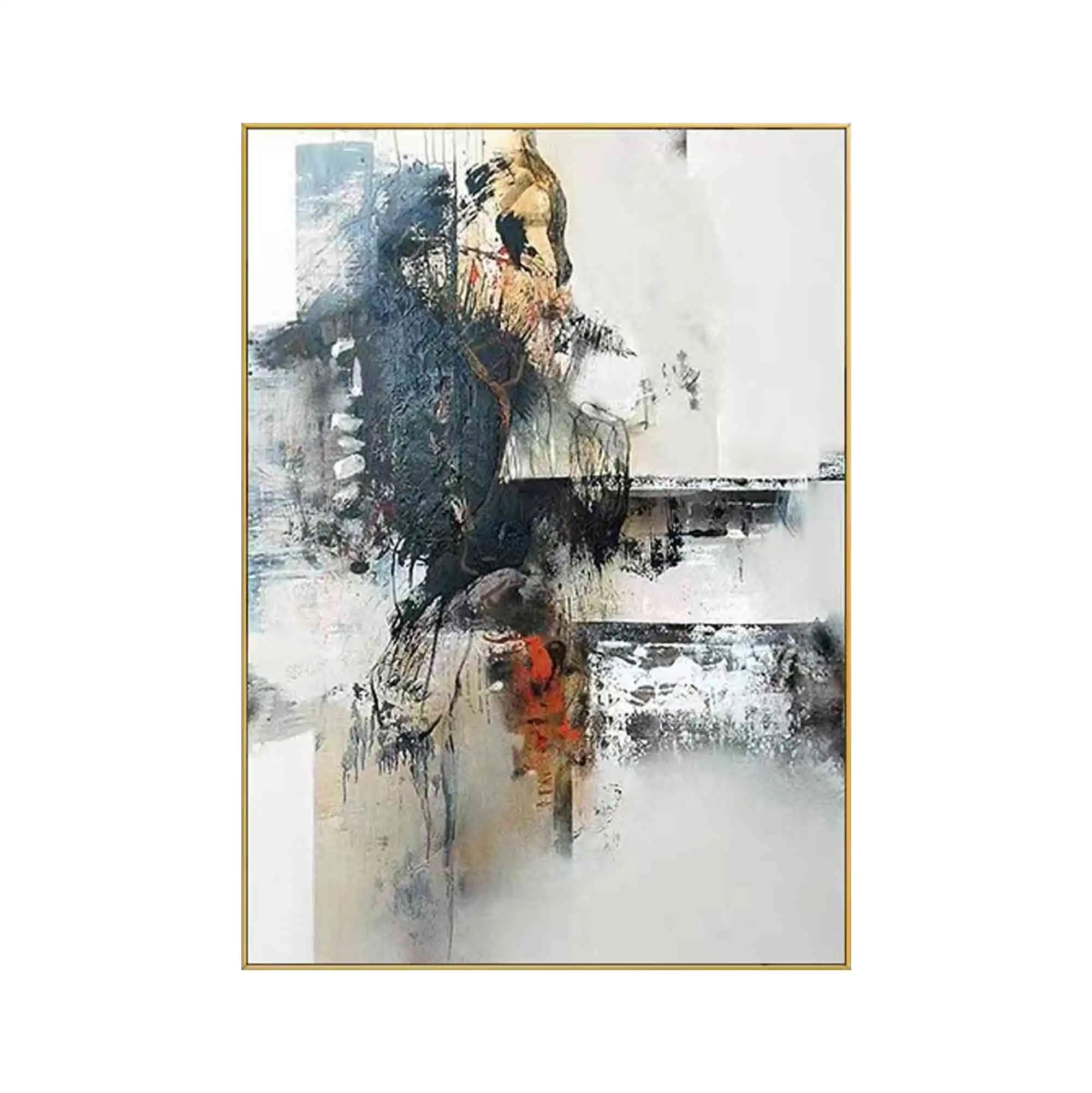 Cheap Large Size Abstract Paintings for Living Room Wall Canvas with Frame Art Painting Oil Painting Canvas Wall Art