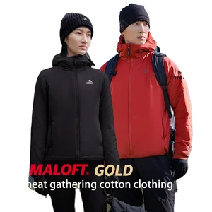 PELLIOT Primaloft Gold Insulation 100G Hooded Winter Outdoor Men's Warm Lightweight Cotton Down Jacket