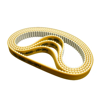 Bando Megadyne Continental Customized T5 Toothed 5mm Pitch 16mm Width 2PU Yellow Industrial Harness Timing Belt With Steel Cord