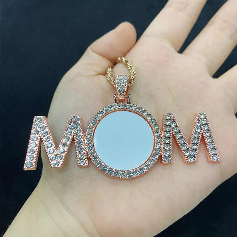 New Arrival Customized Photo Jewelry Blanks Sublimation MOM