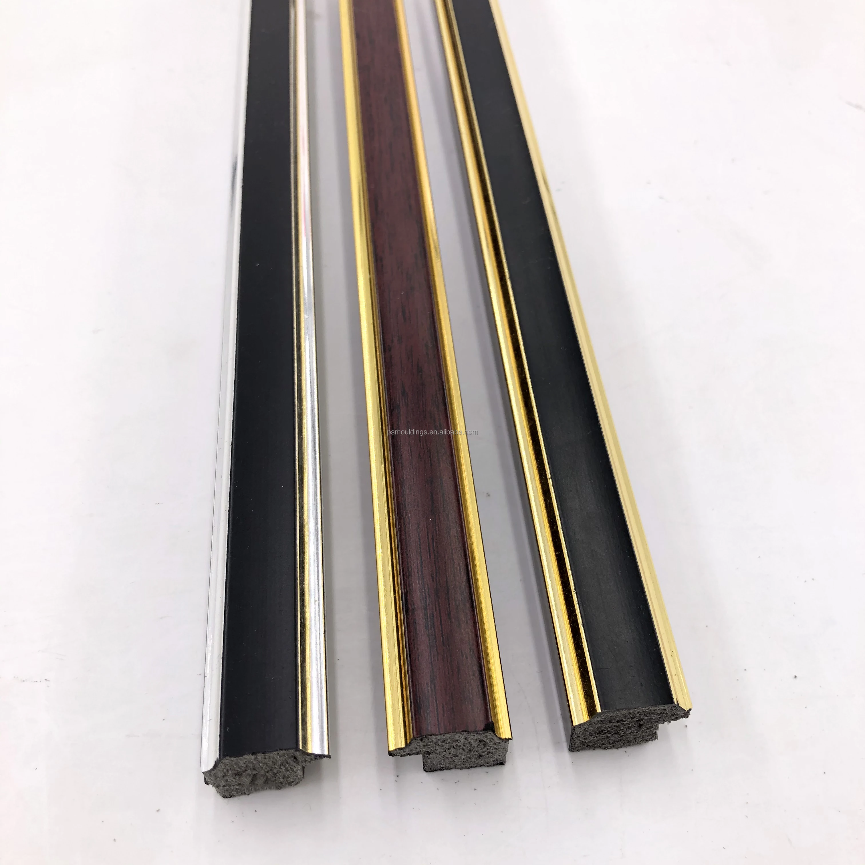 Synthetic Wood Plastic Polystyrene Photo Mirror Frame Ps Foam Picture