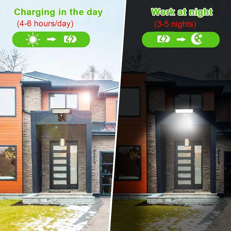 product 3w 5w 8w solar led lamps 3 size available dual color large battery capacity 4 modes solar sensor light outdoor-42