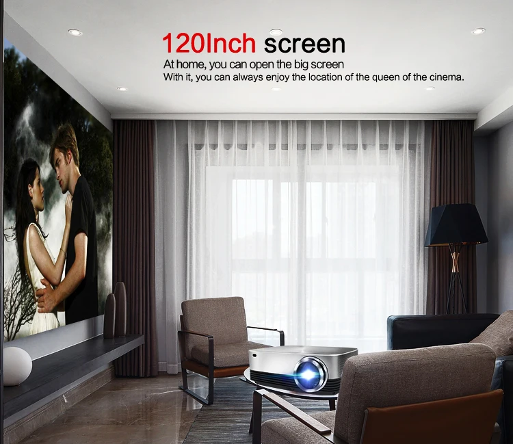 Topleo Q8 Projector High Lumens Outdoor Android Video Beam