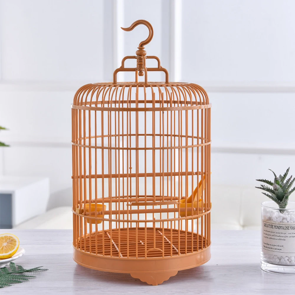 Drop Shipping High Strength Engineering Plastics Chinese Style With Hook Handing Outdoor Parrot Bird Cage