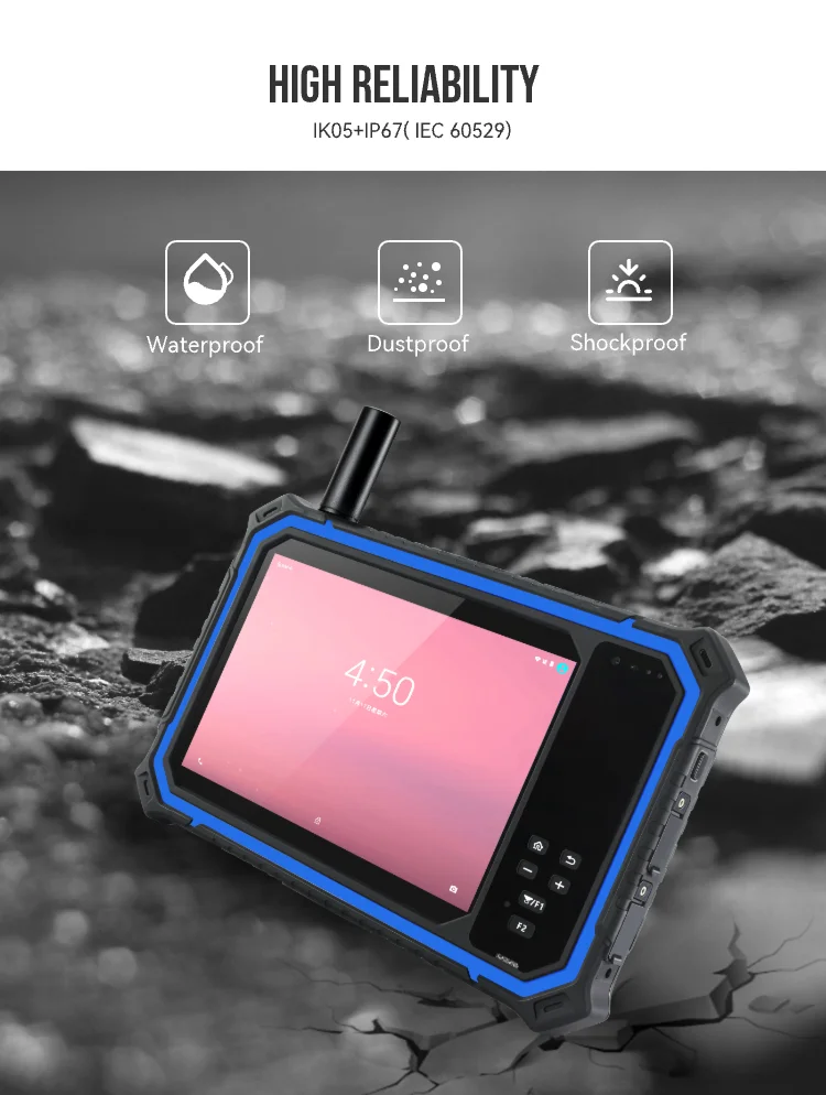 T80gn Gnss Rtd Industrial Measurement 8 Inch Rugged Android Tablet Pc