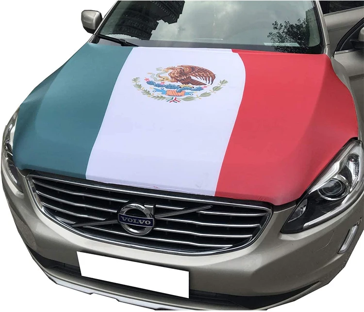 Mexican Car Window Flag All Country Elastic Fabrics Car Banner