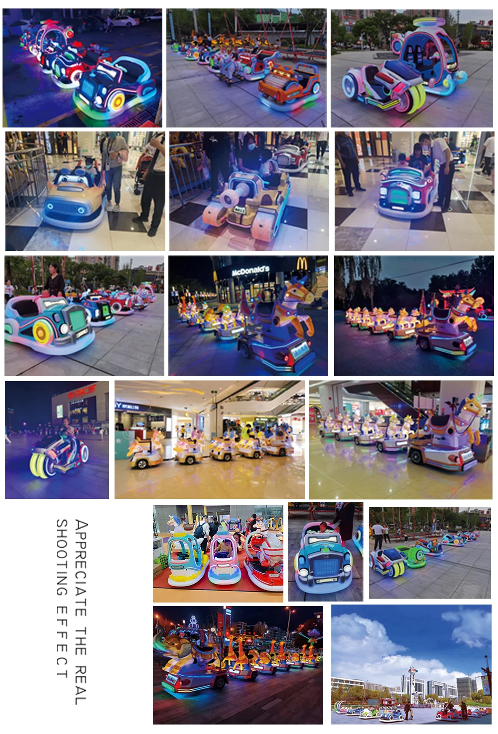 Outdoor Kids Shopping Mall Amusement Park Inspired Fiberglass Plastic ...