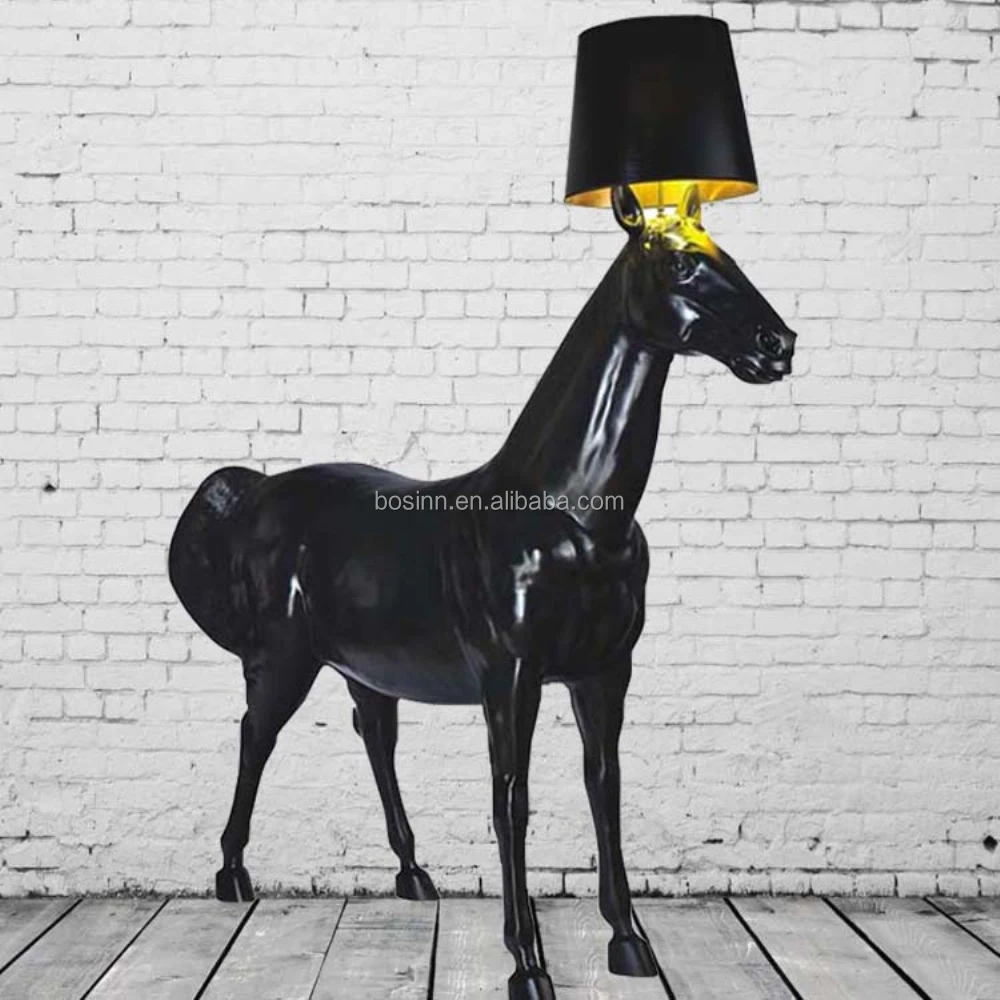 Horse lamp store statue