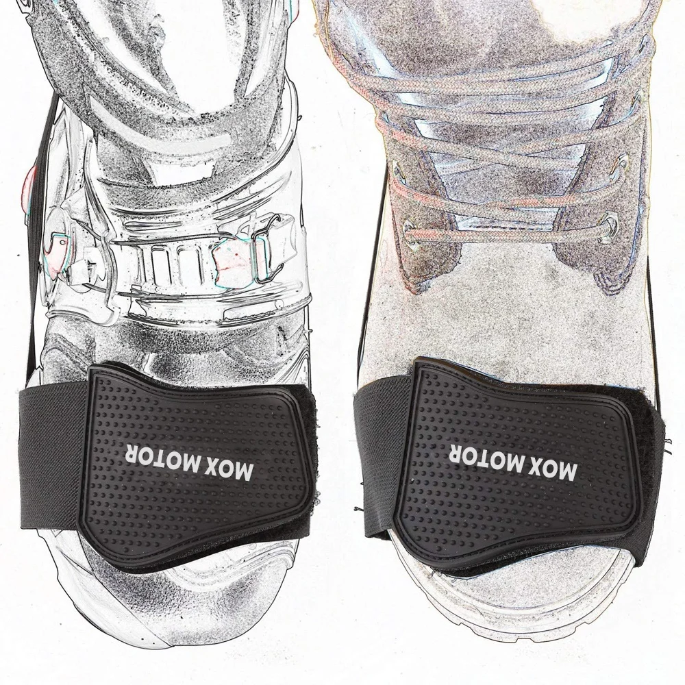 Мотоциклетное снаряжение рычаг переключения передач сапоги для езды на мотоцикле с коврик для ног мотоцикл защитная подкладка на мотоботинки