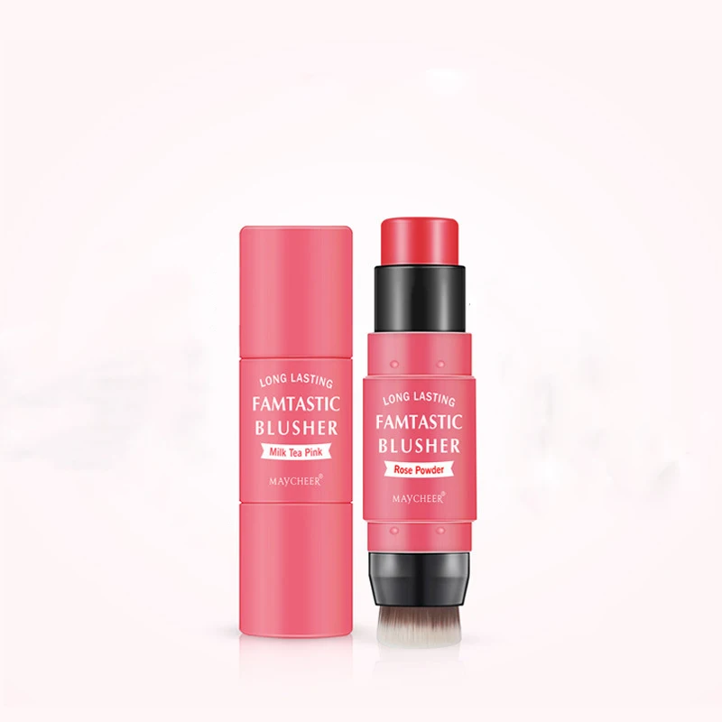 SHB01A, пигментный веганский крем для лица, детский розовый крем для щек, макияж, многофункциональный макияж, с кисточками, водостойкий