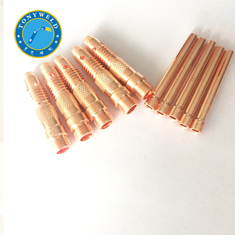 Kit Consumabili Per Torcia Saldatura TIG - Corpo Pinza E Collet Per WP-17/18/26 (12 Pezzi) - Foto 5