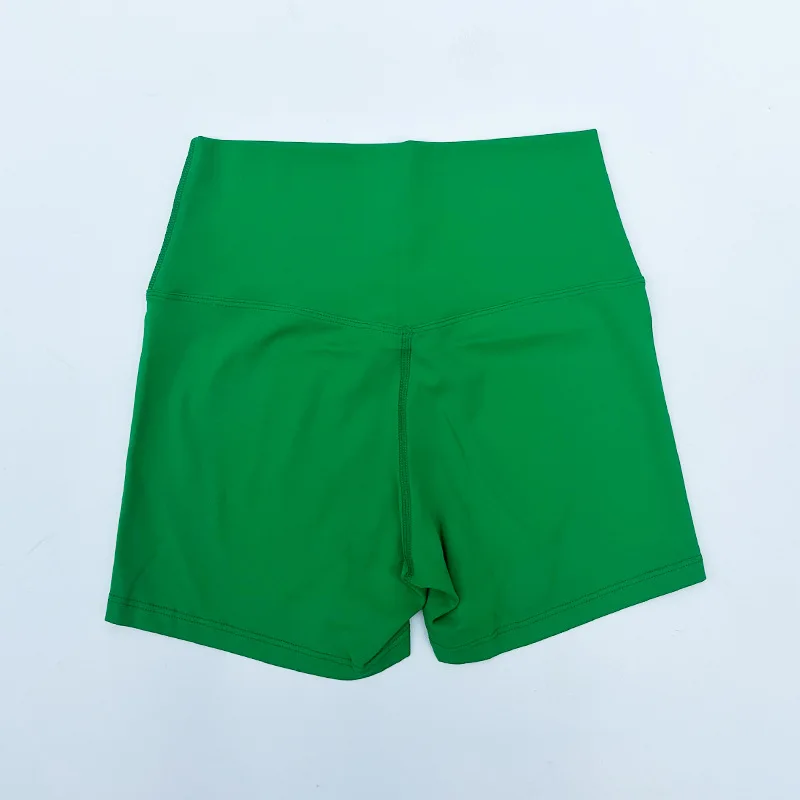 High Waist Three-Quarter Sports Shorts Style 'Barely There' Nylon Shorts Casual Peach Pa preview