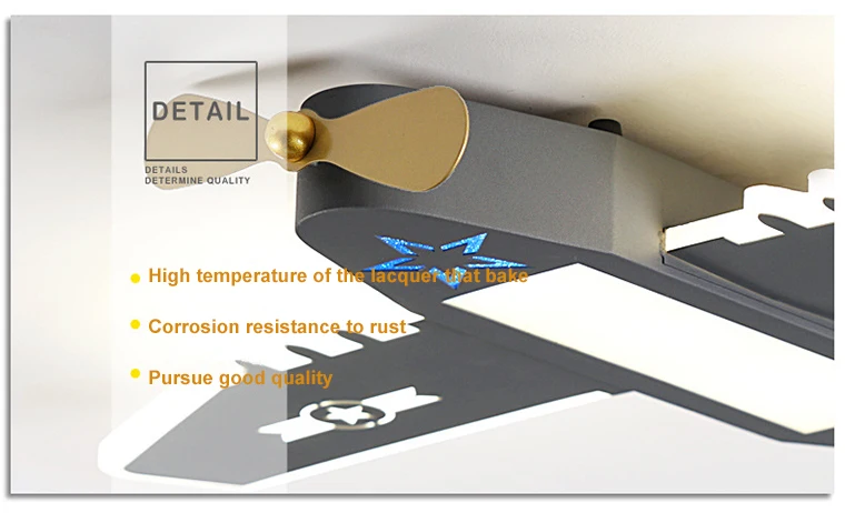 Child room airplane light boy bedroom ceiling light creative personality modern simple cartoon room eye protection lamps