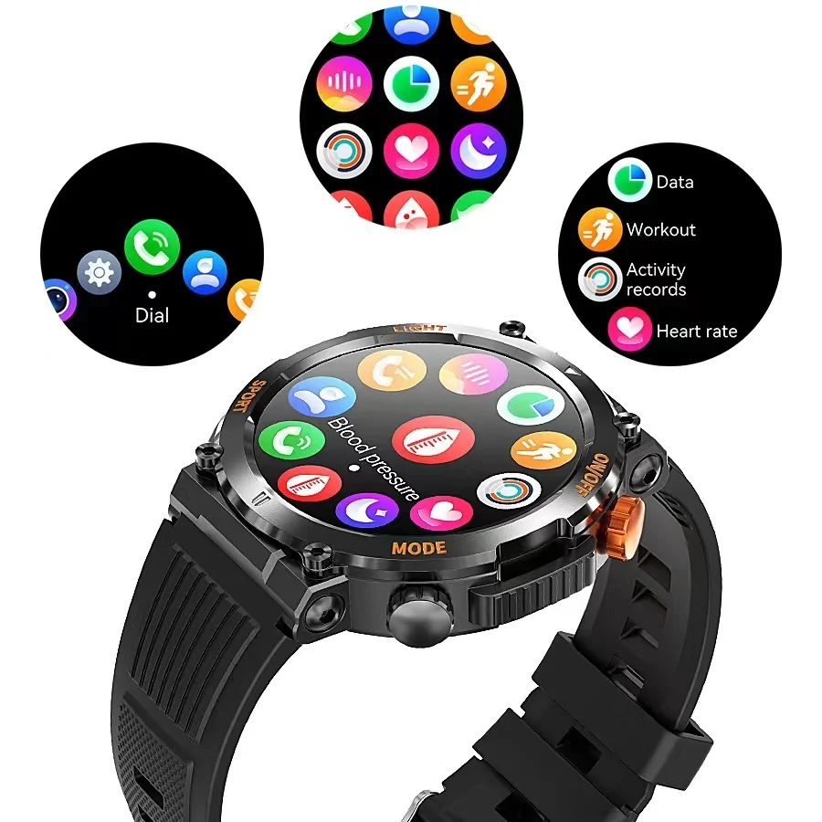 Bt Smart Watch Ht17 Ip67 Waterproof Sports Mode Sleep and Heart Rate Monitoring Bracelet for Men and Women