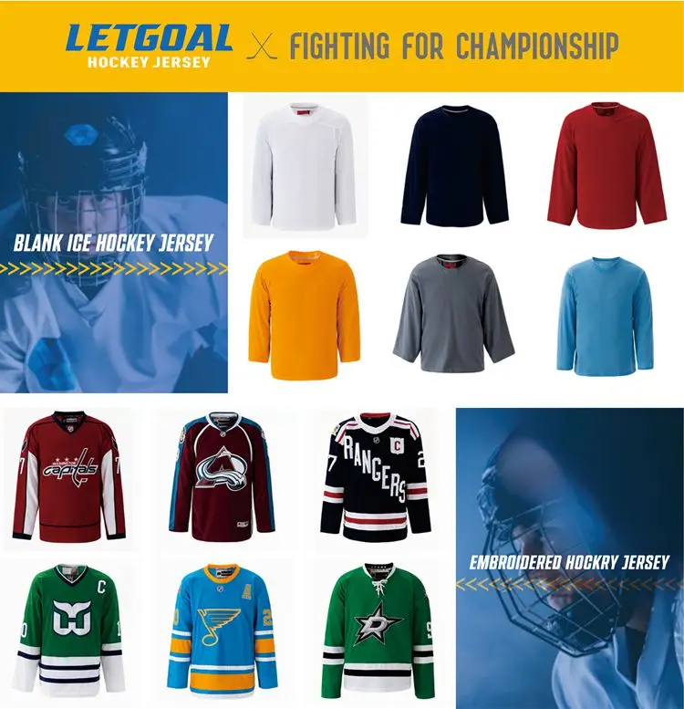 Custom International Ice Hockey Wear Tackle Twill Embroidery Ice Hockey