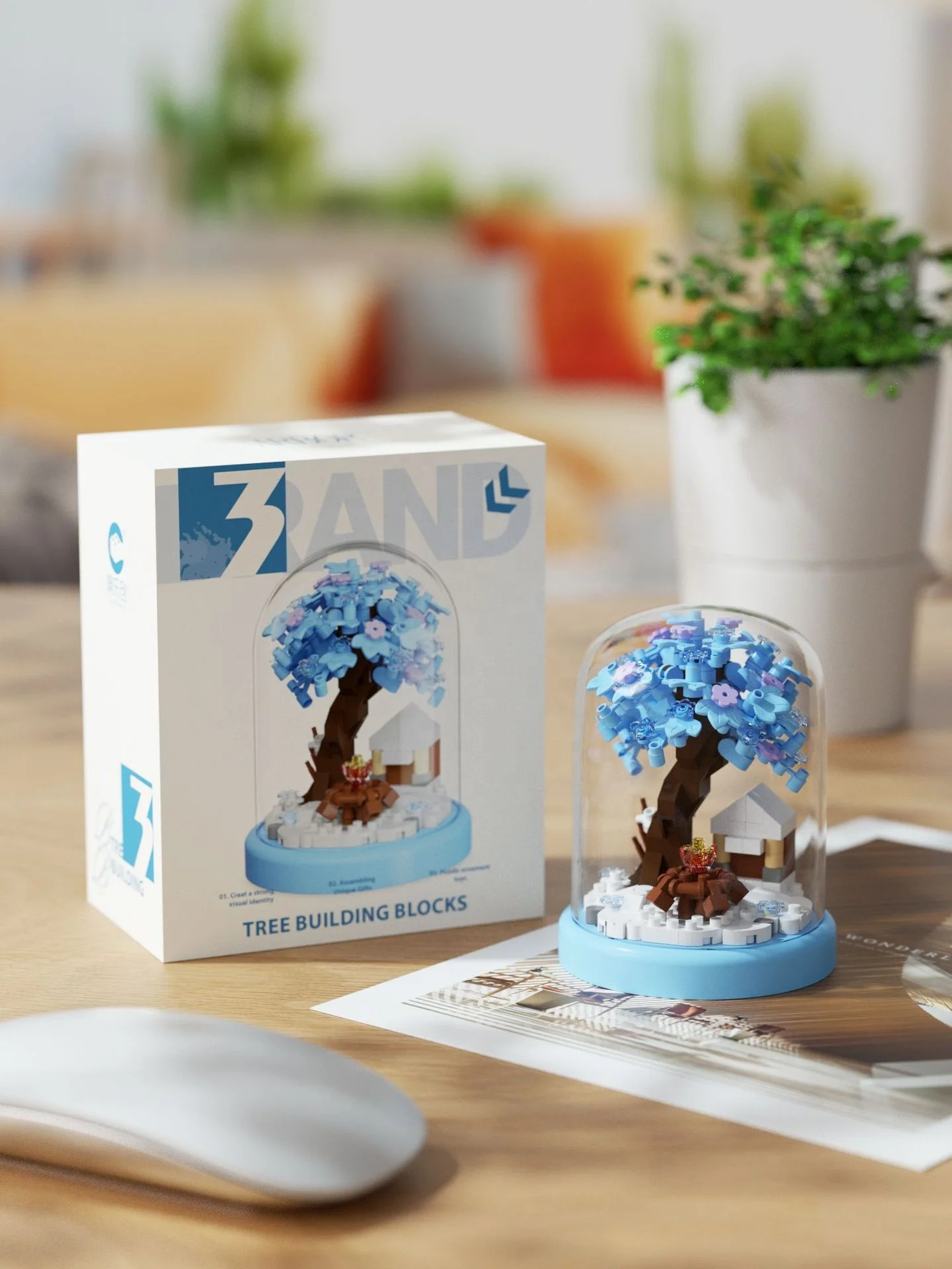 Mini Sakura Four Season Tree House 3D Puzzle - Fun & Learning