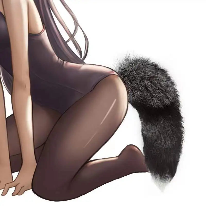 Wholesale 40 cm fox Tail Ass Stuff Backyard Sex Toys Cosplay Ass Stuff Tail