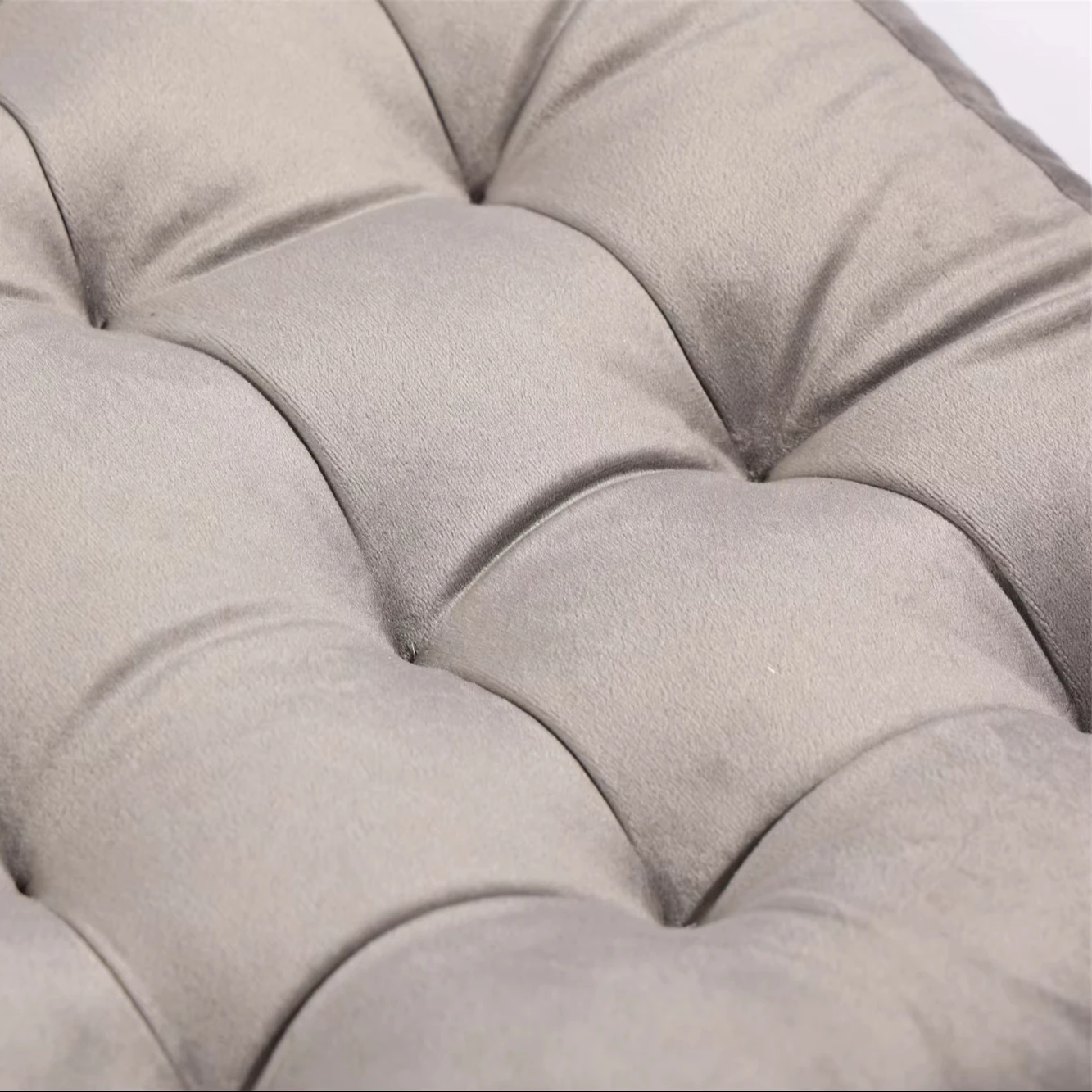 Custom Square Solid Color Velvet Seat Cushion Tufted Thicken Chair Pad Tatami Floor Pillow Cushion