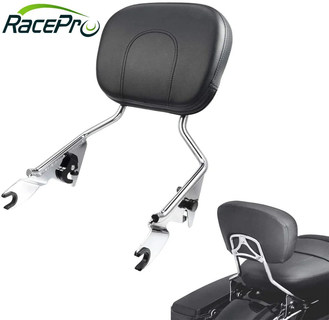 Cuscino Schienale Sissy Bar TCMT Per Harley Touring 1997-2017 - Stile B, Passeggero - Foto 4