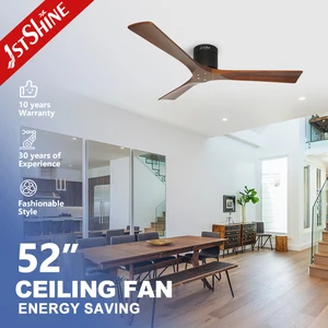 1stshine Ceiling Fan Small Room Low Ceiling Saving Space Wooden Blade Big Ceiling Fan