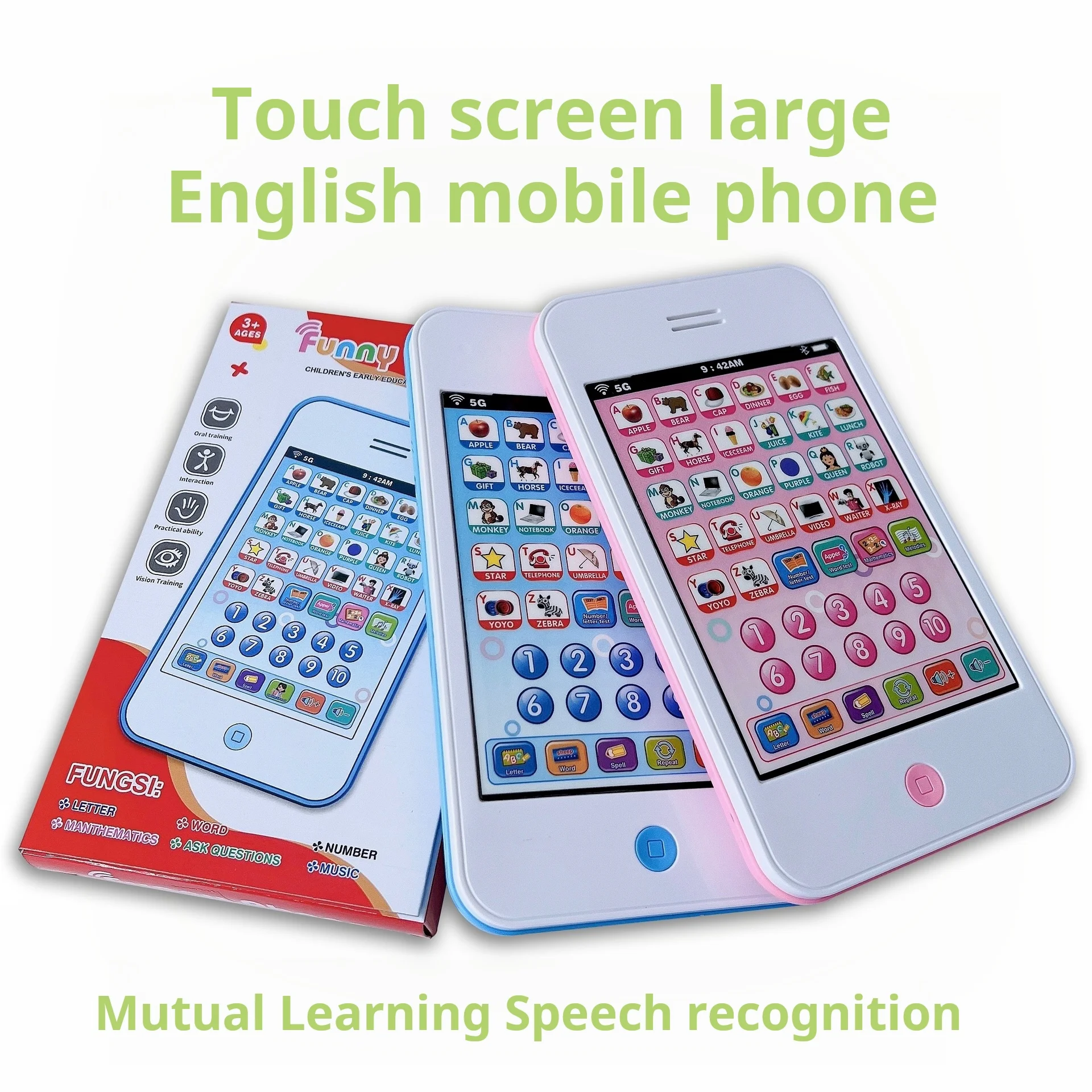Детский развивающий телефон с сенсорным экраном